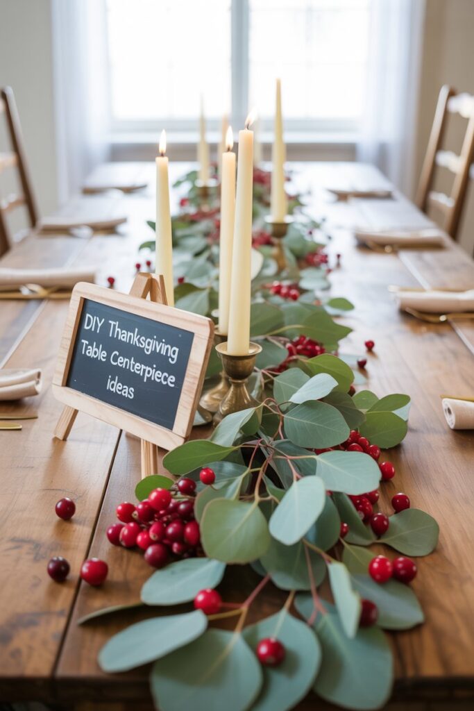 4. Cranberry & Eucalyptus Runner 🌿🍒