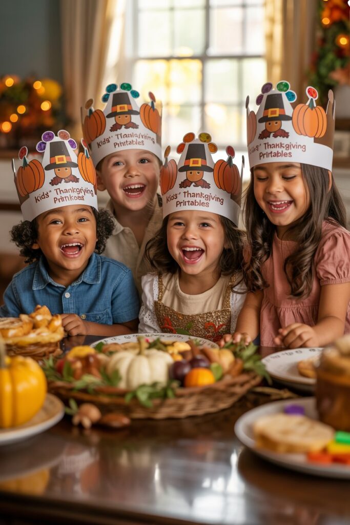 4. DIY Thanksgiving Crowns 👑