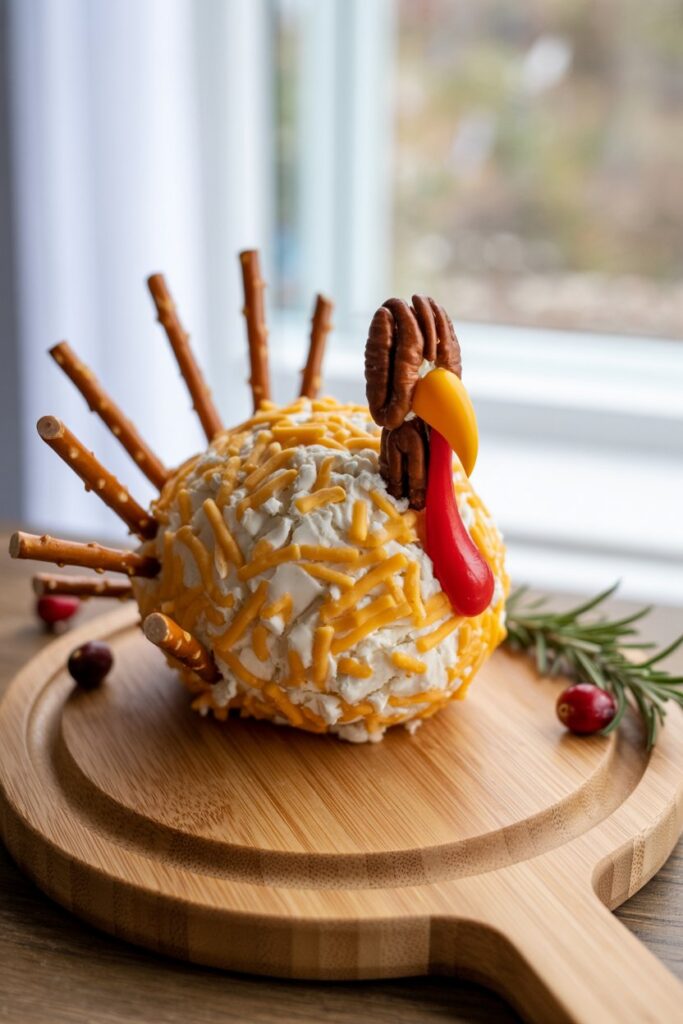 4. Turkey-Shaped Cheese Ball