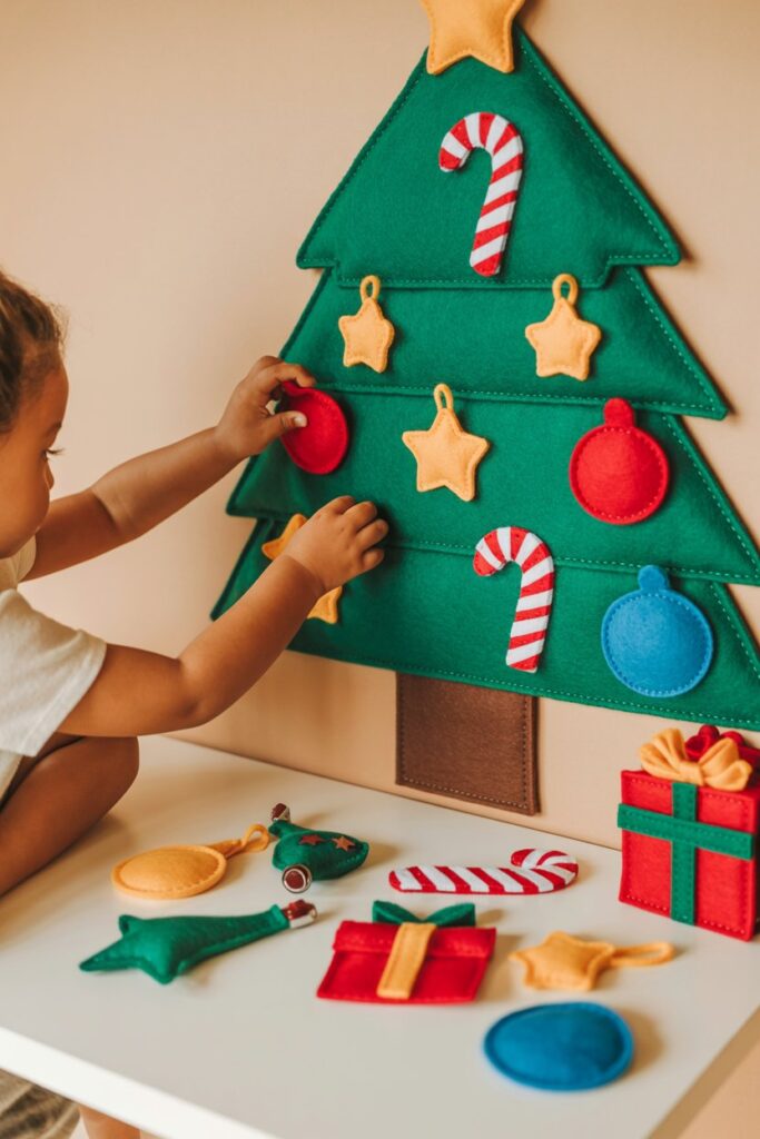 5. Felt Christmas Tree Kits 🌲