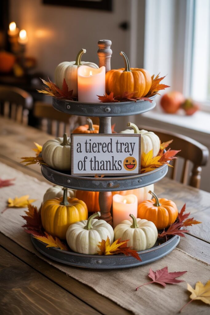 6. A Tiered Tray of Thanks 🙏
