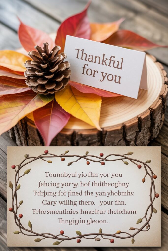 6. Pinecone Place Cards 🌲