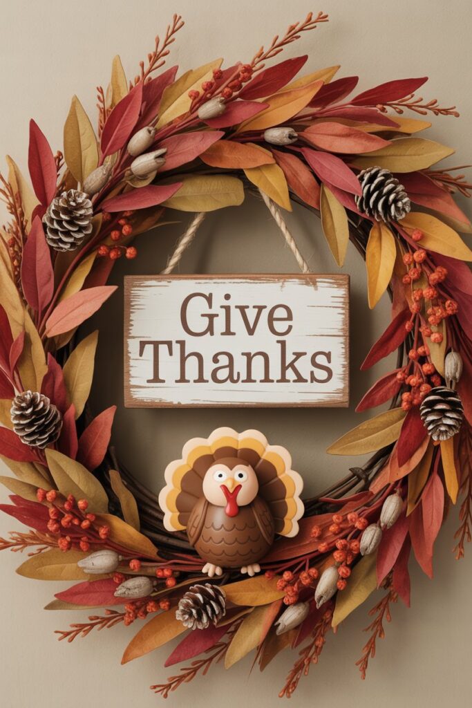 7. Add a Thanksgiving Statement Piece