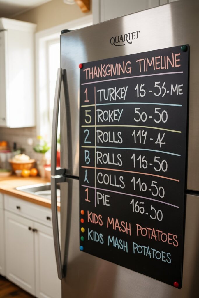 7. Create a Cooking Timeline