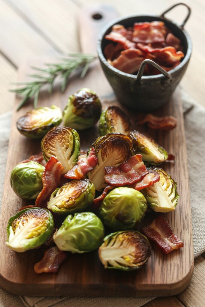 7. Roasted Brussels Sprouts with Bacon 🥓