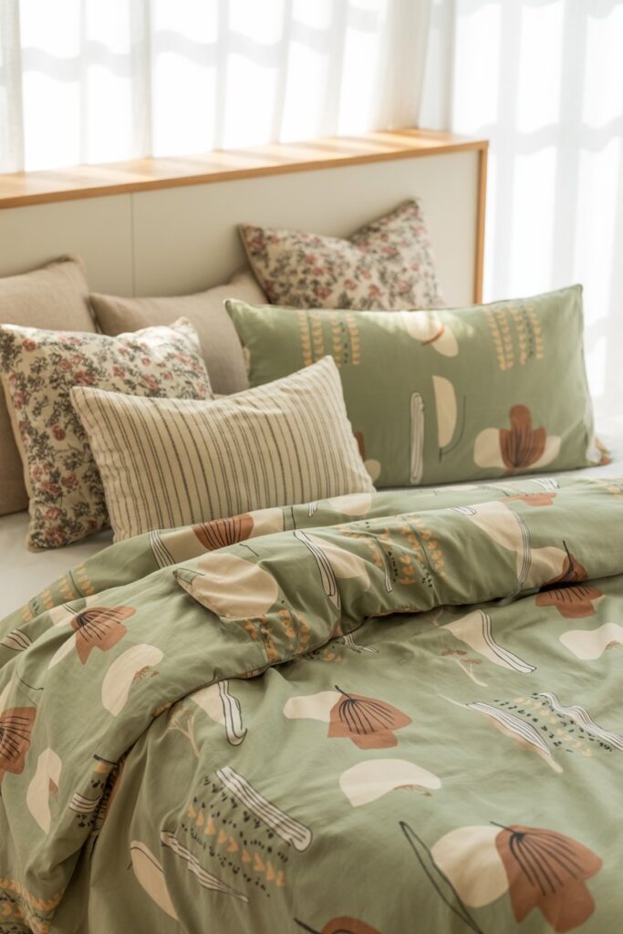 8. Bring in Patterns (Floral, Stripes, or Boho Prints)