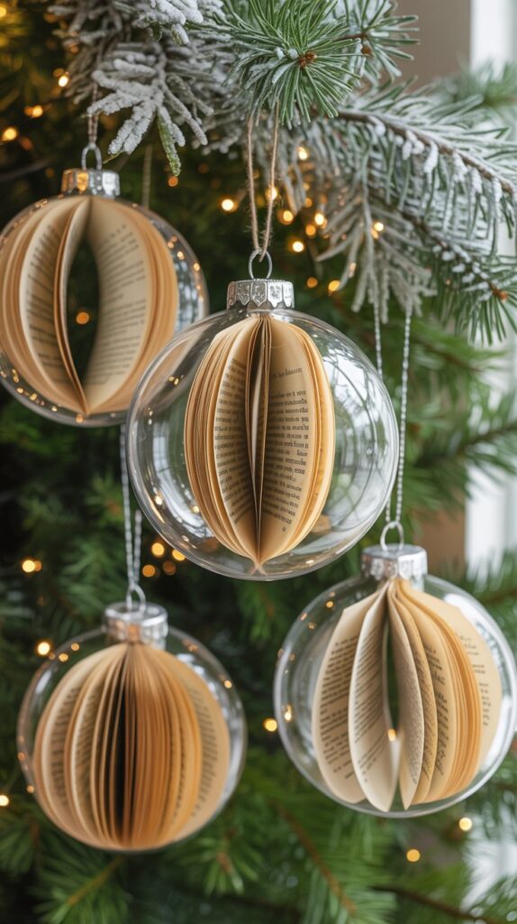 9. Book Page Baubles