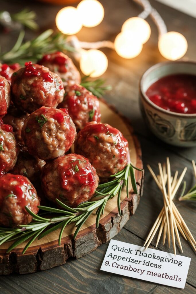 9. Cranberry Meatballs