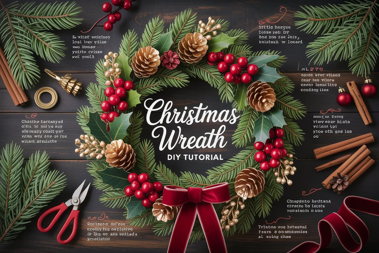 Christmas Wreath DIY Tutorial
