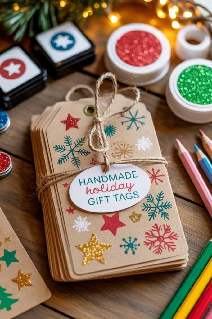 DIY Holiday Gift Tags 🎁