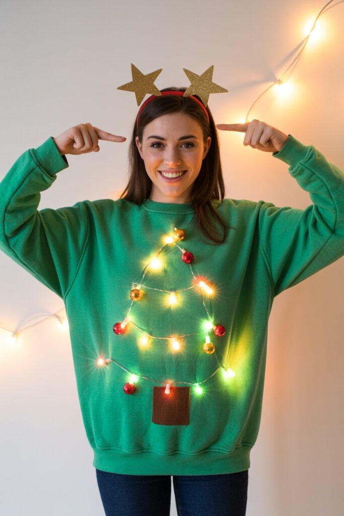 DIY Tree Sweater