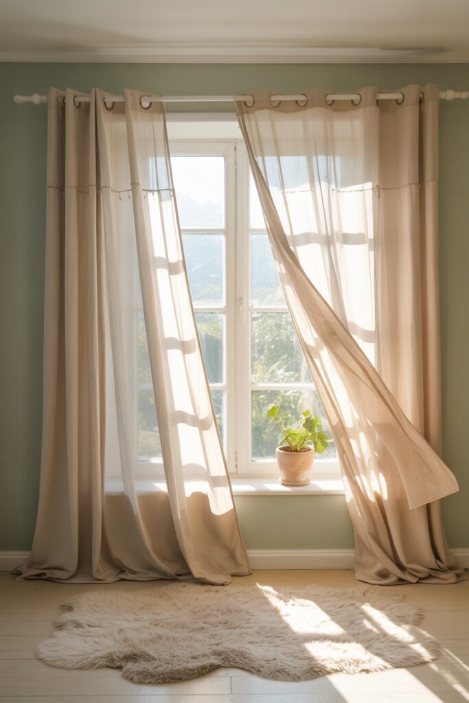 Hang Sheer Curtains