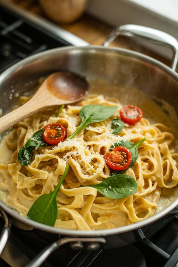 One-Pan Creamy Garlic Pasta