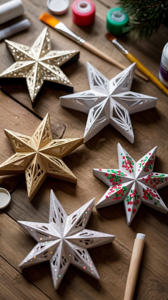 Paper Roll Christmas Stars ⭐