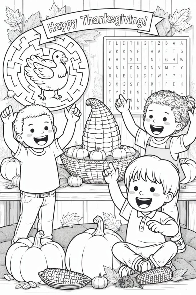 Printable Thanksgiving Maze