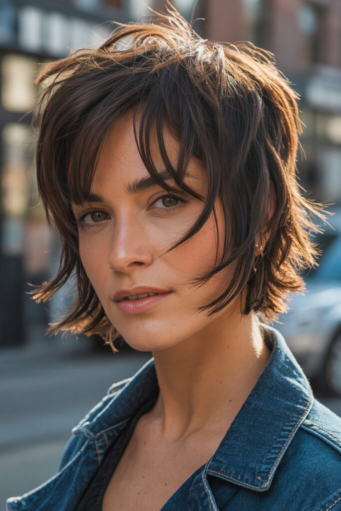 10. Short Shag Layers with Texture