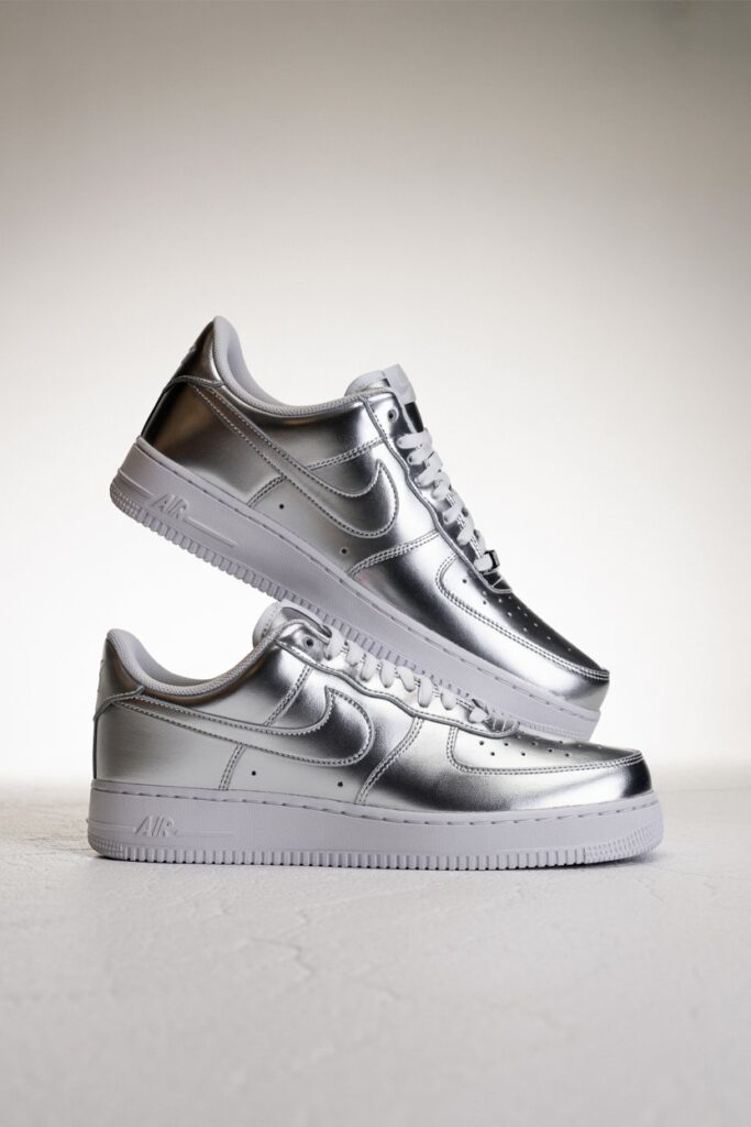 5. Nike Air Force 1 Silver Spark Edition