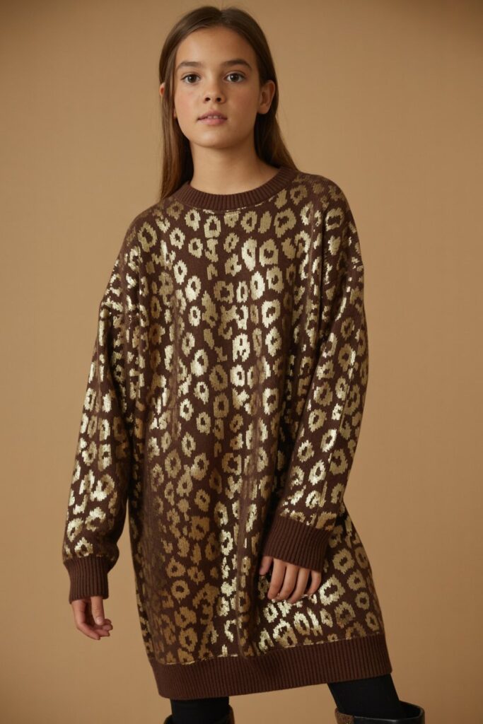 Animal Print Sweater Dresses