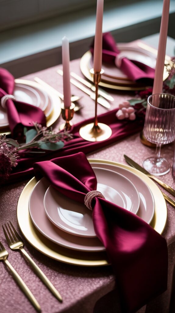 Burgundy & Blush