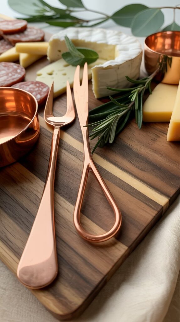 Copper, Cream & Forest Green