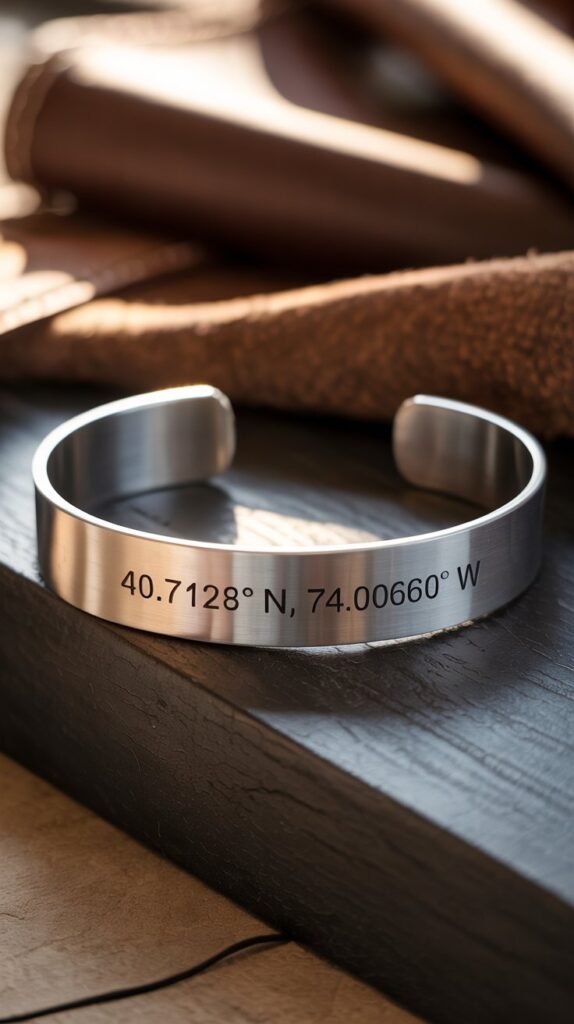 Custom Coordinates Bracelet