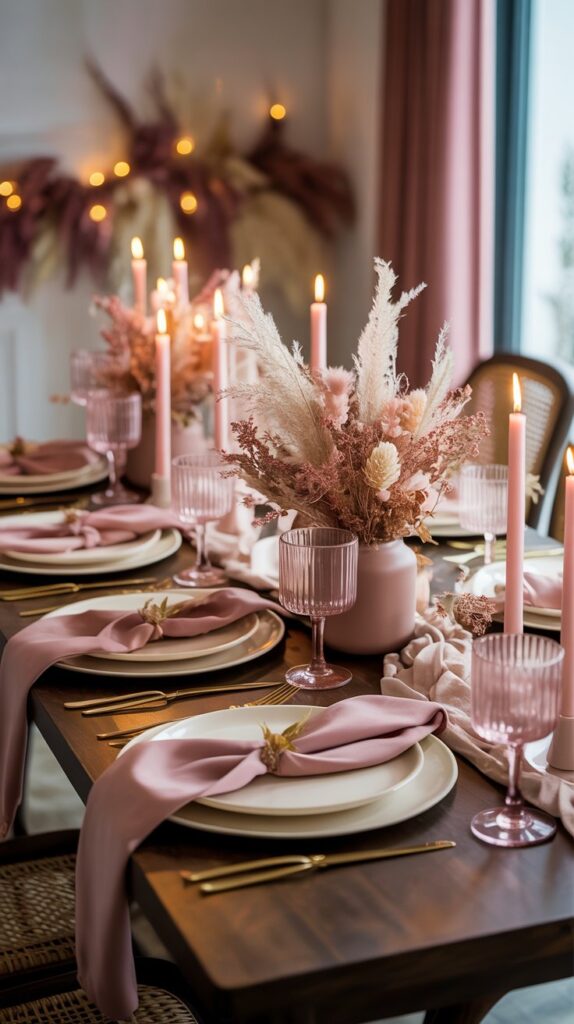 Dusty Rose & Cream