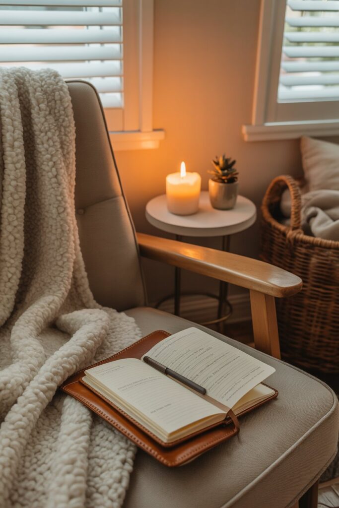 End with a Cozy Gratitude Corner