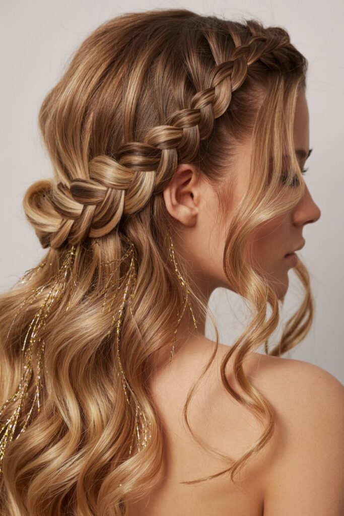 Half-Up Sculptural Braid