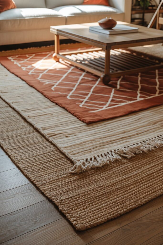Layer Rugs for Texture and Warmth
