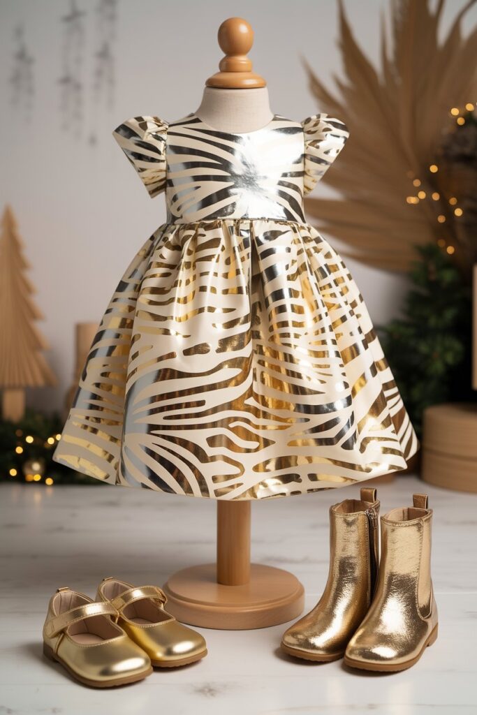 Metallic Animal Print Christmas