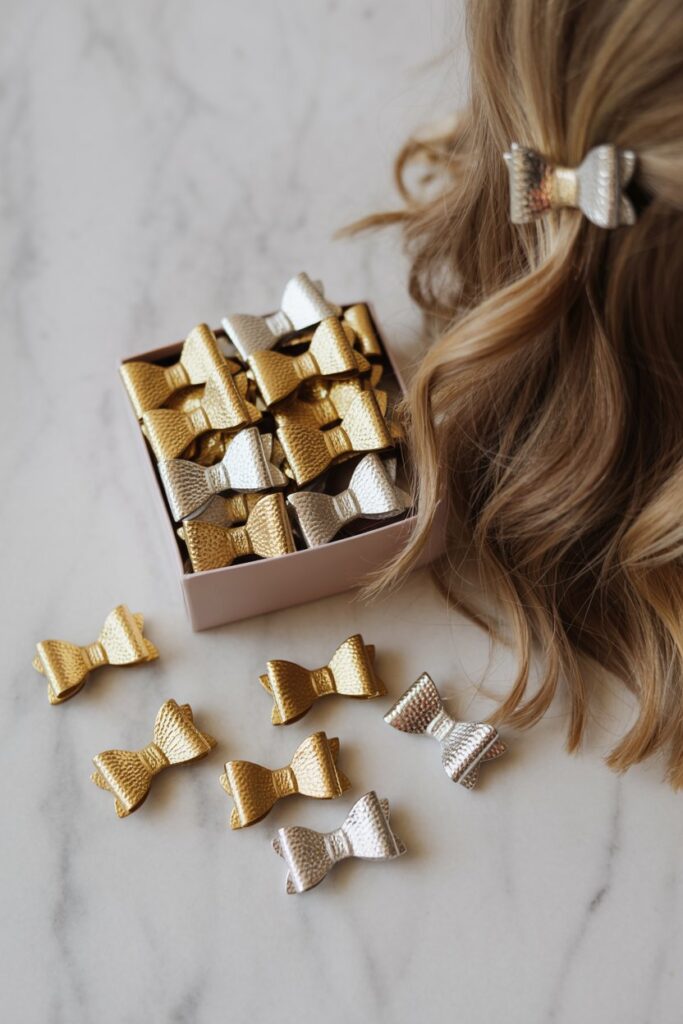 Metallic Mini Bow Set