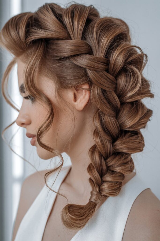 Sculptural Side Braid