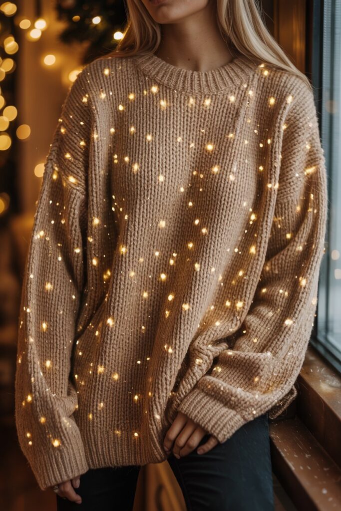 The Metallic Holiday Jumper