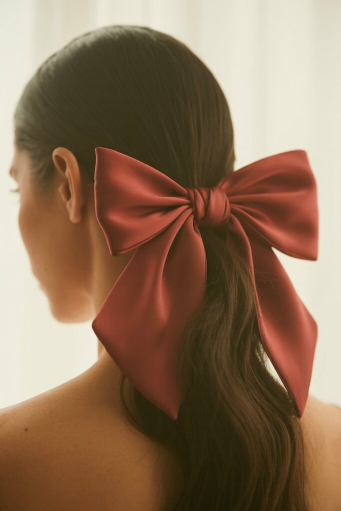 The Oversized Satin Bow