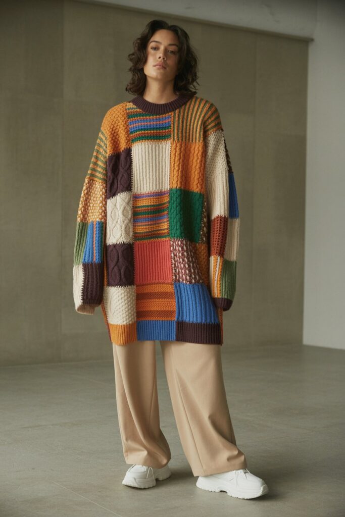 The Patchwork Oversized Jumper