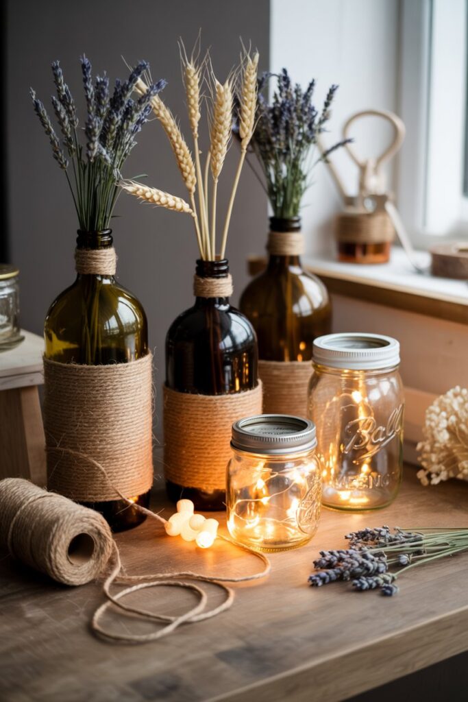 Upcycle Glass Bottles and Jars