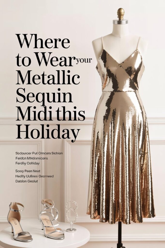 Your Metallic Sequin Midi