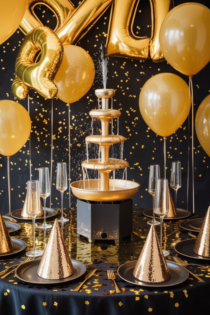 1. Glamorous Black & Gold Party