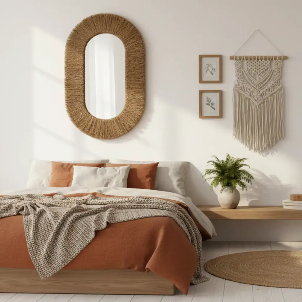 Briful Boho Wall Mirror