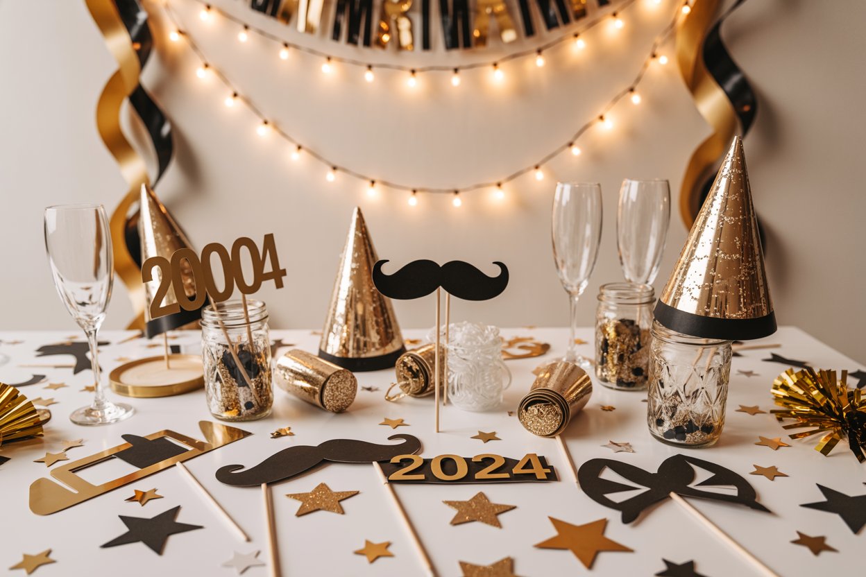 DIY New Year Party Table Setup