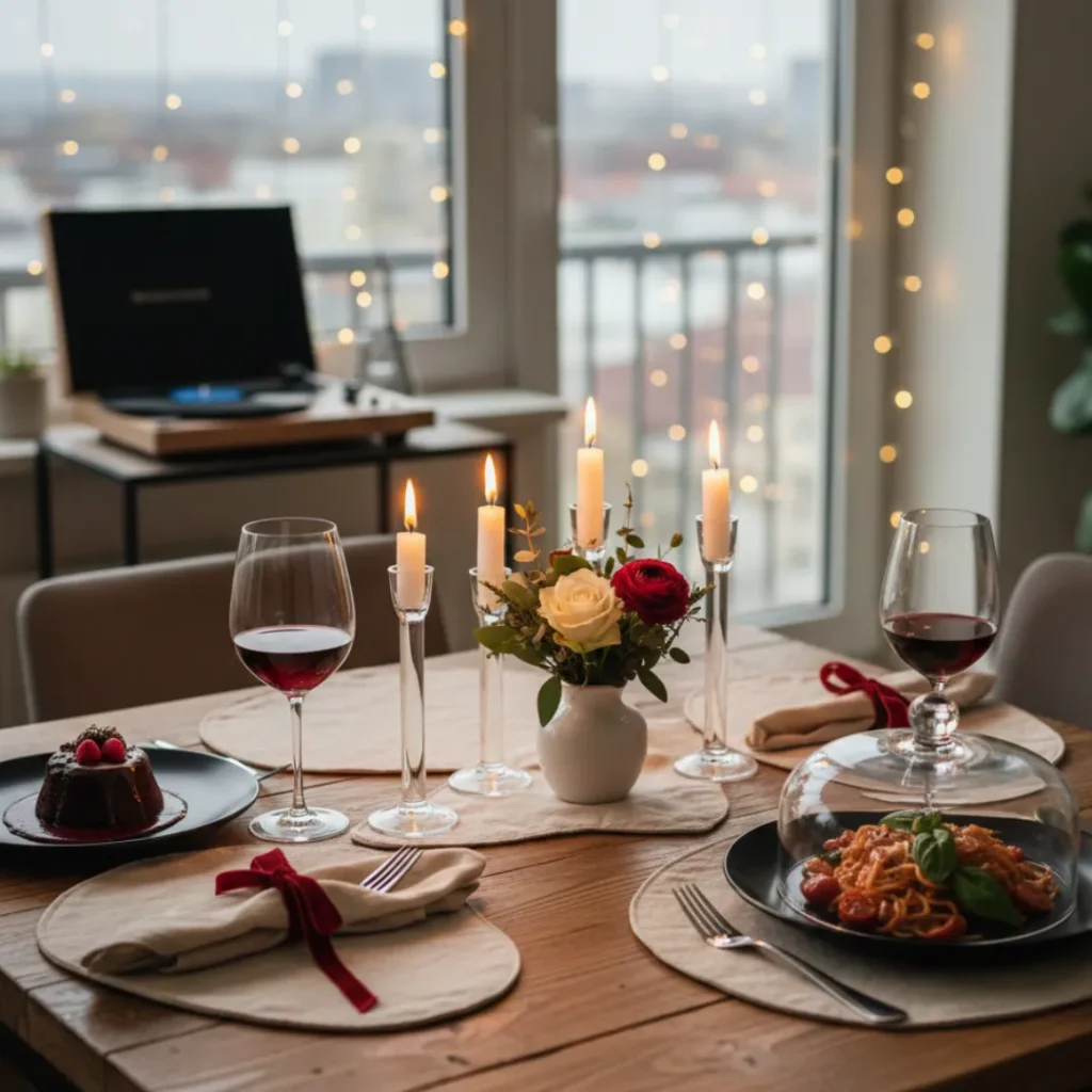DIY Romantic Dinner Setup