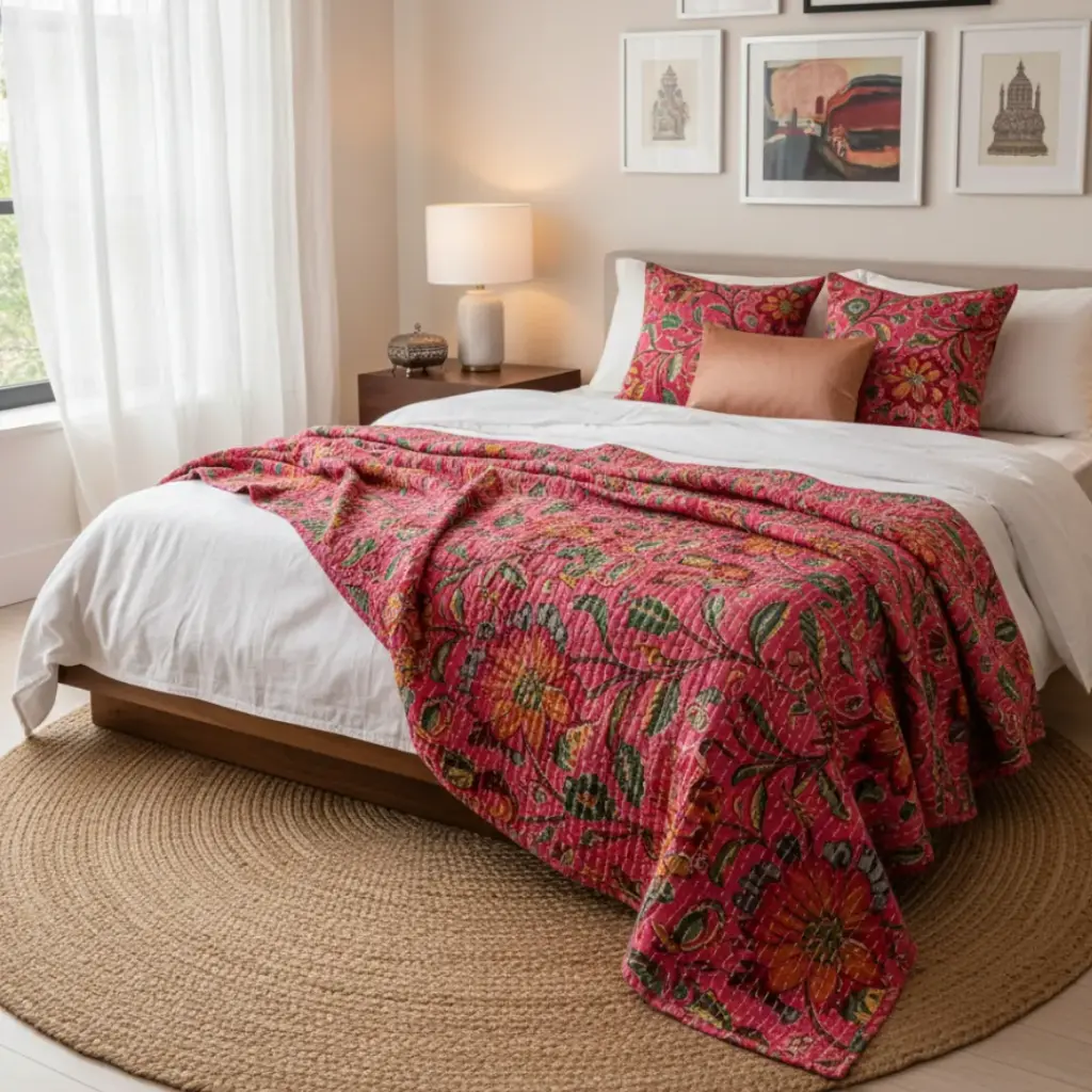 Dress Your Bed Like Itâs Headlining a Bollywood Film