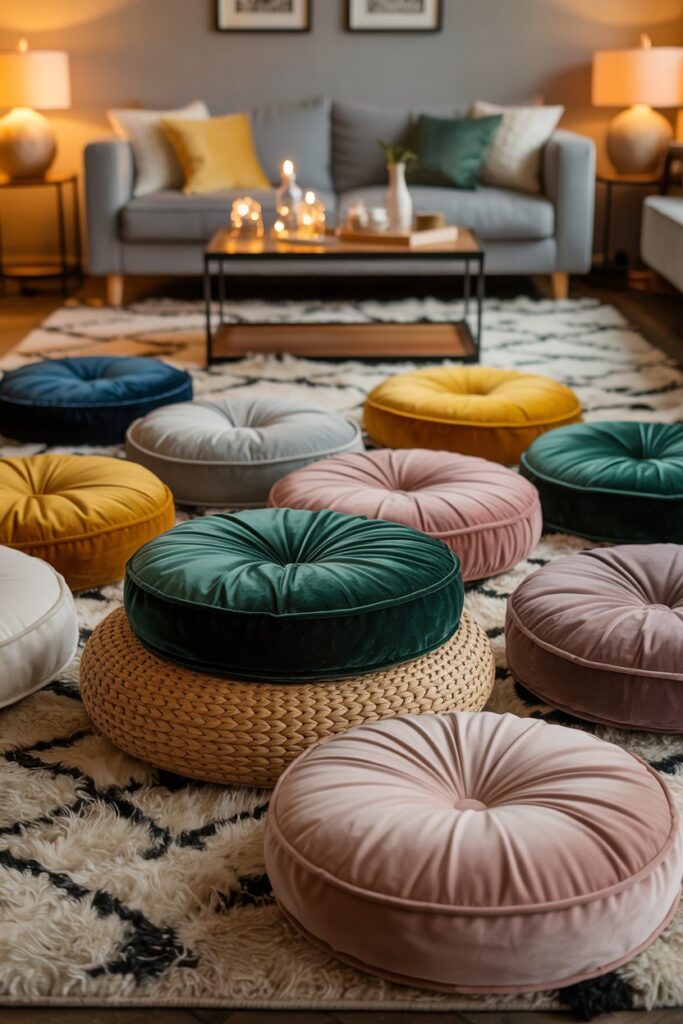 Floor Cushions for Extra Seating