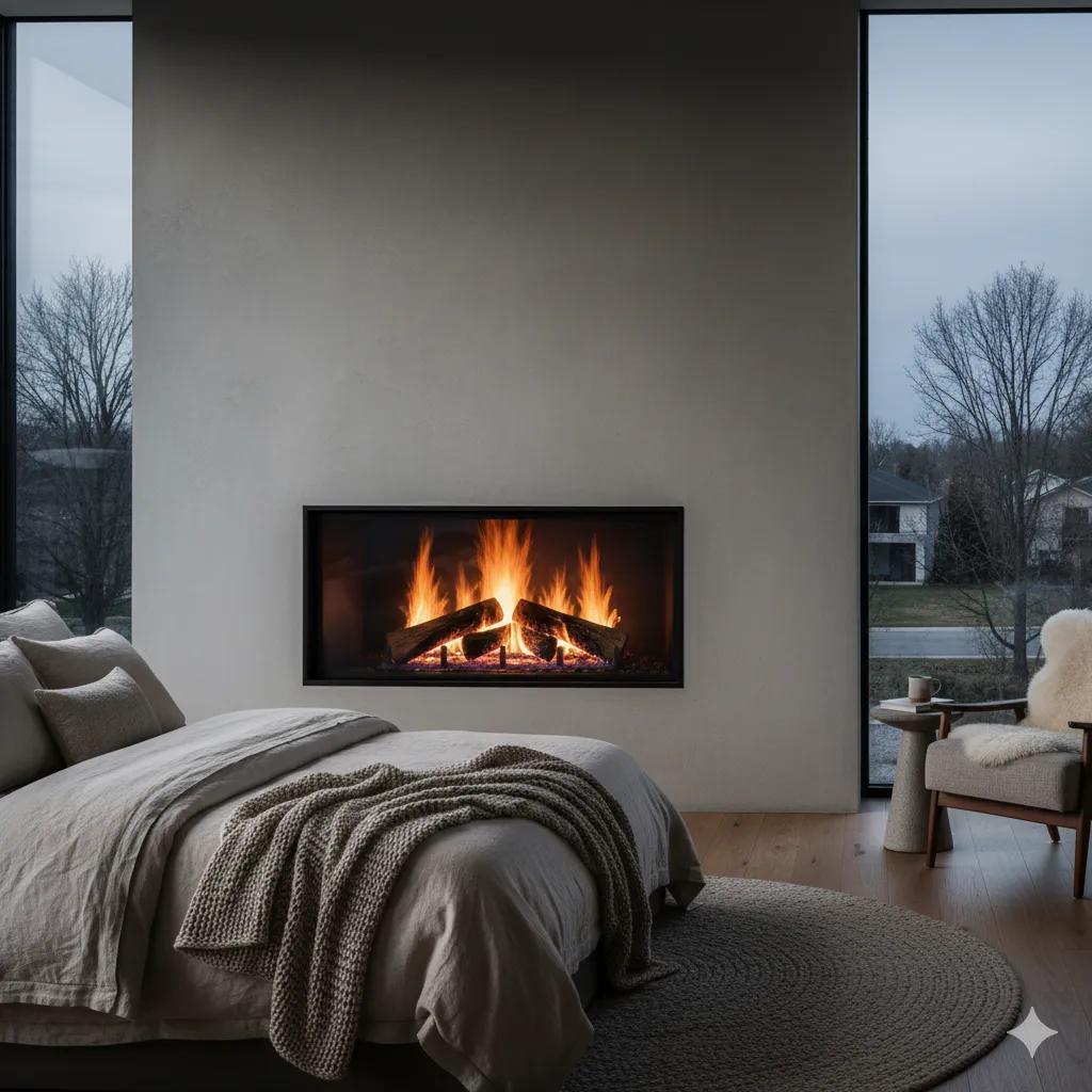 Natural Gas Fireplace Logs Set