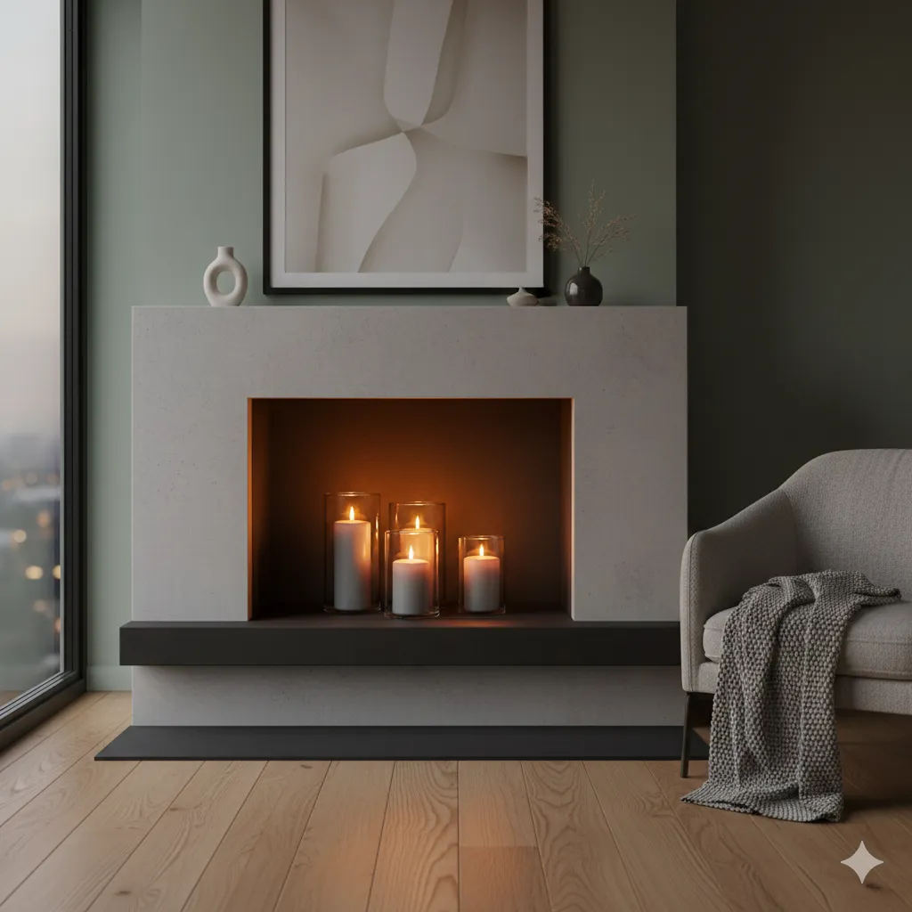 Glass LED Flameless Candles