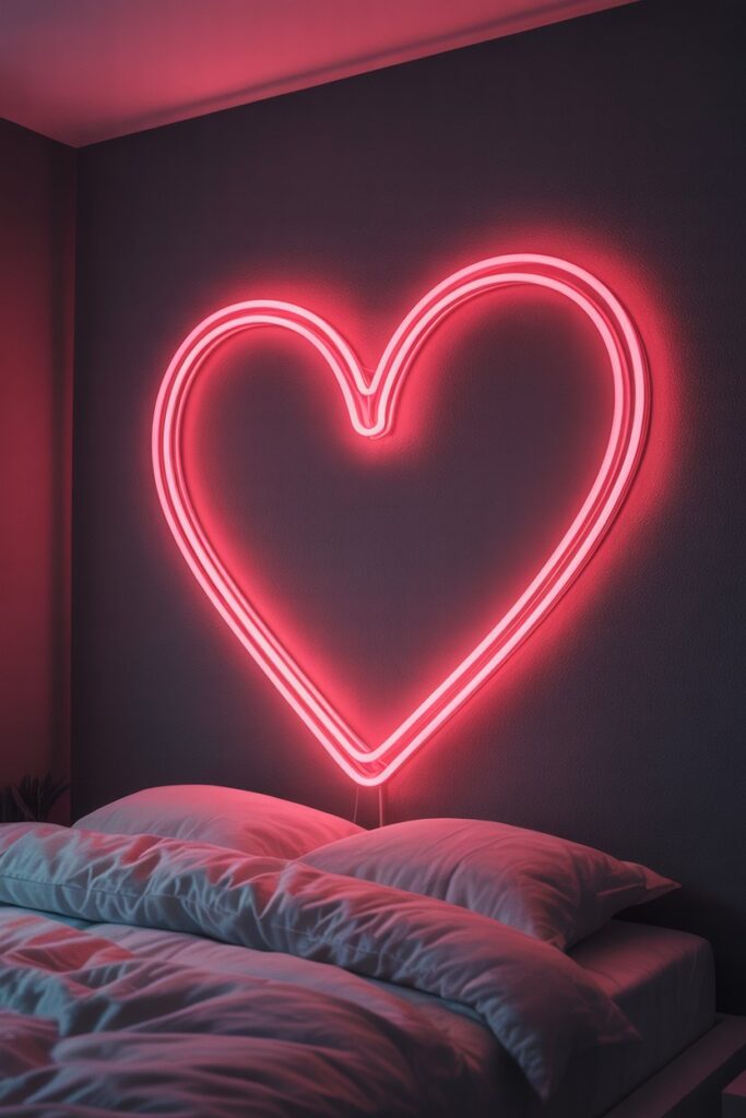 Heart-Shaped Neon Signs