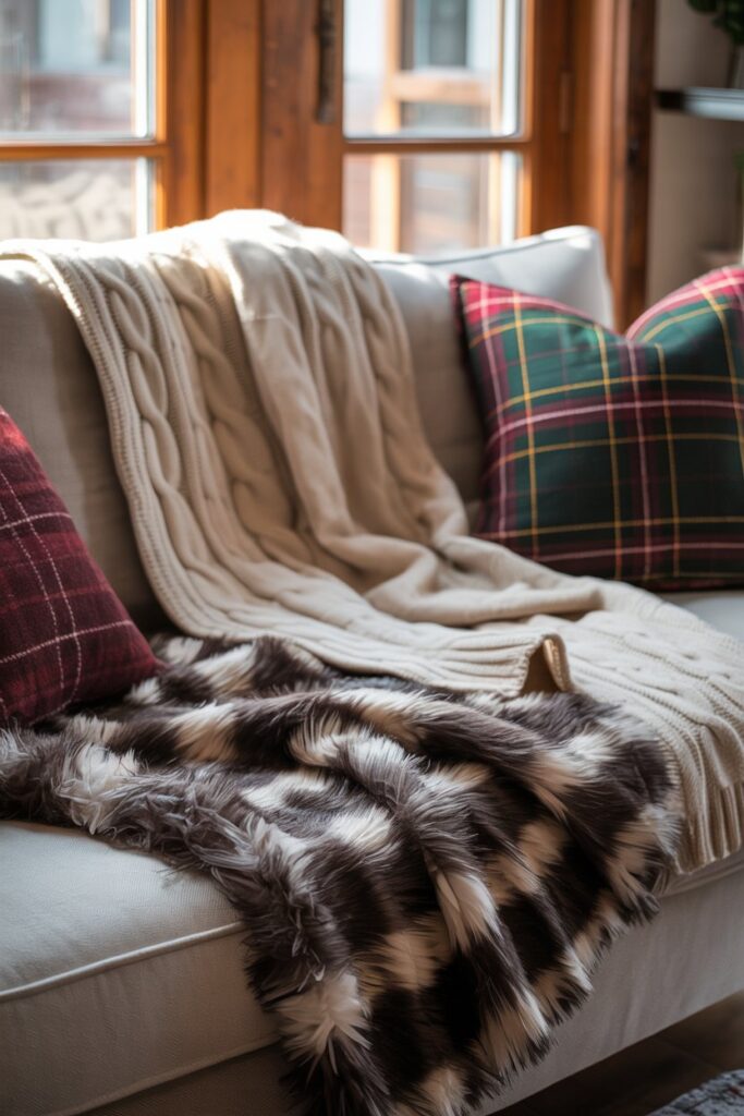 Layered Throw Blankets