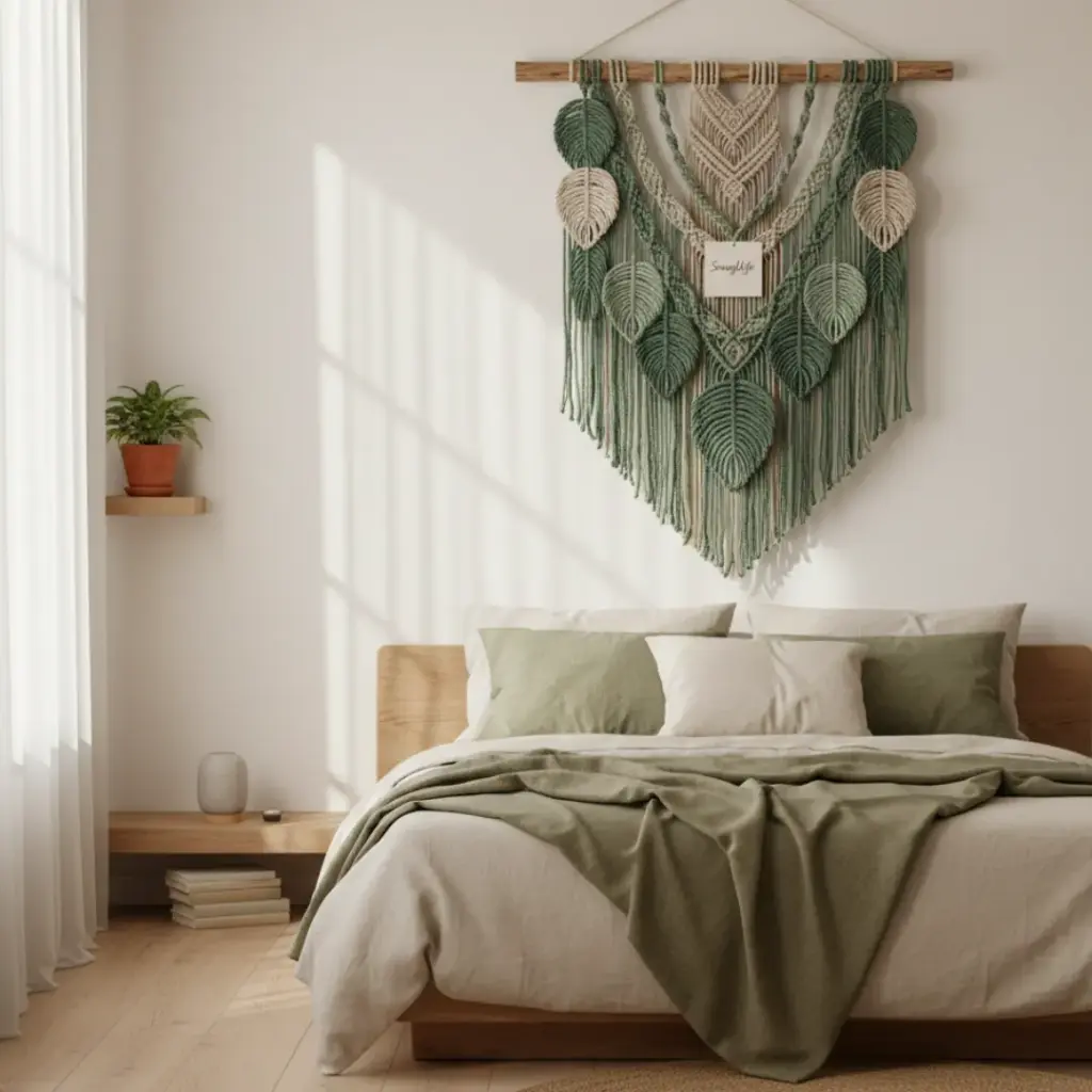 Macrame Wall Hanging Leaves