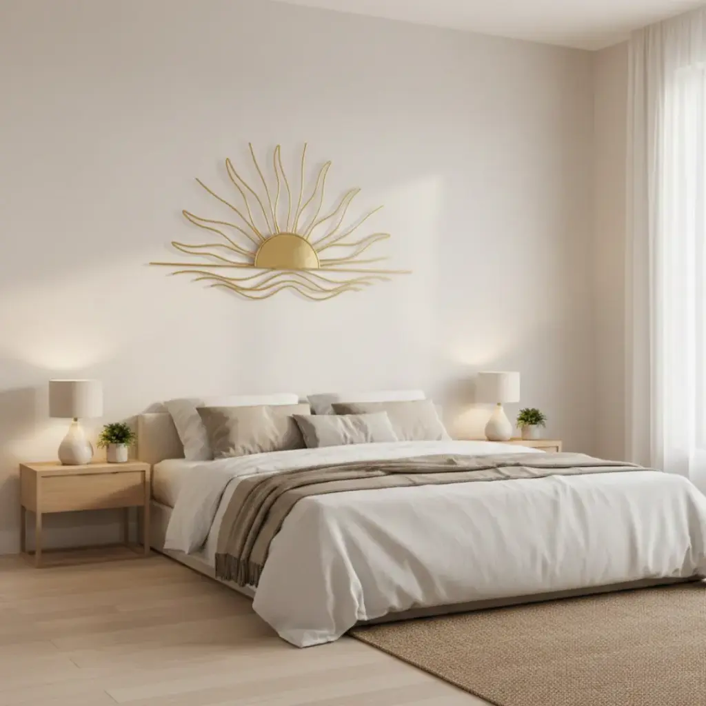 Metal Sun Wall Decor