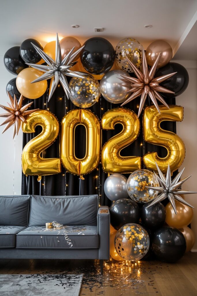 New Year Balloon Setup